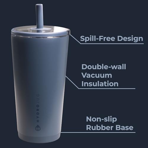 HydroJug Everyday Tumbler 20 oz, Ceramic-Lined Straw Cup, Cascade - color: Cascade, size: 20 Ounces