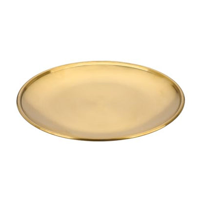 Small Key Bowl for Entryway Table Decor Gold Candle Plate Key Tray Decorative Metal Jewelry Dish Holder for Vanity Kitchen Counter Coffee Table