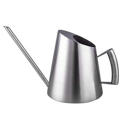 IMEEA Stainless Steel Indoor Watering Can with Long Spout Modern Watering Can for Small Indoor Plants, 50oz / 1.5L Maximum Capacity
