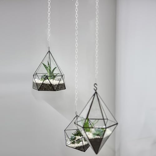 Hotop 8 Pcs Metal Hanging Chains with Ceiling Hooks, Garden Plant Hangers for Hanging Bird Feeders, Billboards, Chalkboards, Basket, Planters, Lanterns, Wind Chimes, Chain Hook DIY(16.38 Inch,White) - color: White, size: 16.38 Inch