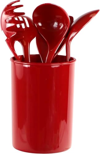 Calypso Basics by Reston Lloyd Plastic Utensil Holder, Red - color: Red, size: Utensil Holder