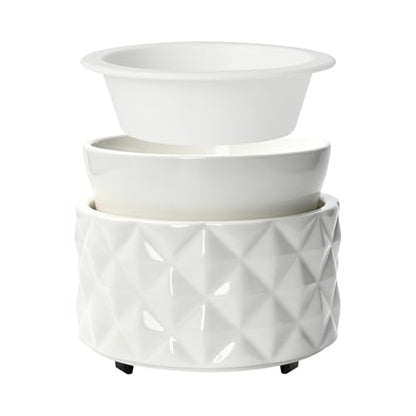 ASAWASA 2 Pcs Reusable Silicone Wax Melt Warmer Liners, Leakproof, No Mess, No Scrape, Non-Toxic, BPA Free,2.75 in in Bottom Diameter（Large Size 2pcs） - style: Two Large Size