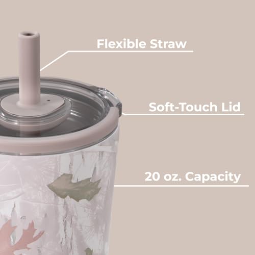 HydroJug Everyday Tumbler 20 oz, Ceramic-Lined Straw Cup, Camo - color: Camo, size: 20 Ounces