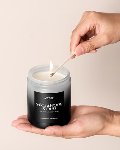 AOOVOO Scented Candles Set - 6 Pack Men Candles for Home Scented | 42 oz Soy Wax, 300 Hour Long Lasting Candle, Aromatherapy Candle Birthday, Christmas, Valentine, Gift Set for Men - size: 6 Pack Candles