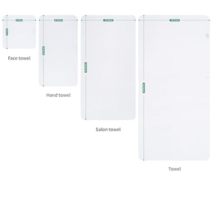 MICROFI Waffle Weave Bath Towel Set, Microfiber, 4 Pieces (Body/Hair/Hand/Face), Quick Dry, Lightweight, Super Absorbent, Lint Free, 380 GSM (White) - color: White