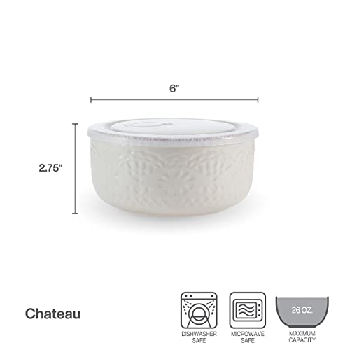 Pfaltzgraff Chateau Storage Bowls, 6 inch, Cream - style: Storage Bowls