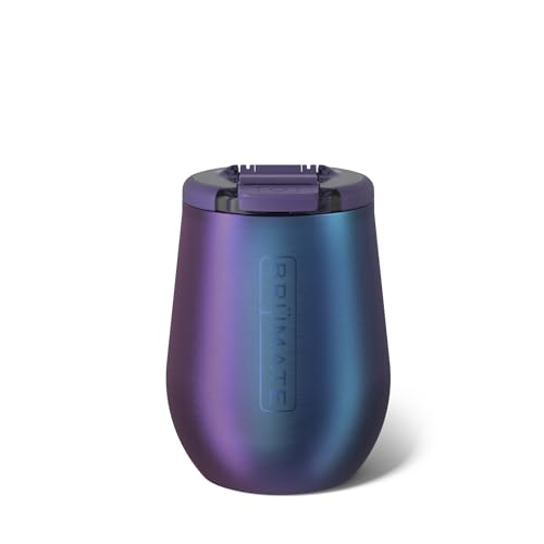 BrüMate Uncork'd 14oz Insulated Wine Tumbler, Dark Aura | 100% Leakproof, Locking Lid, Insulated Stainless Steel, Travel & Outdoors, Glass-Free Zone Friendly, 4+ Hours Cold - color: Dark Aura