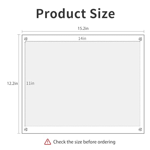 Kalami 11x14 Acrylic Wall Mount Picture Frame Self Adhesive | No Drill Holes Floating Frameless Clear Photo Frame for Diploma Certificate Degree Document Display Gallery Wall - size: 11 x 14 in