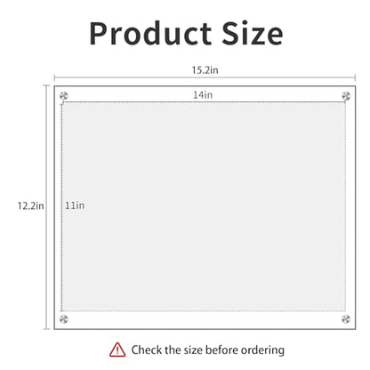 Kalami 11x14 Acrylic Wall Mount Picture Frame Self Adhesive | No Drill Holes Floating Frameless Clear Photo Frame for Diploma Certificate Degree Document Display Gallery Wall - size: 11 x 14 in