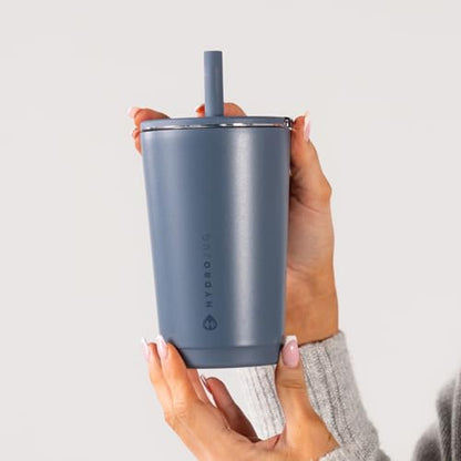 HydroJug Everyday Tumbler 14 oz, Ceramic-Lined Straw Cup, Cascade - color: Cascade, size: 14 Ounces