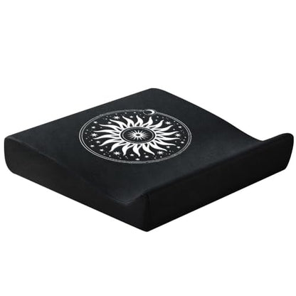 Meditation Cushion Set with High-Density Foam : 26.4" Large Floor Pillow for Yoga, Meditation, Sitting，Zafu & Zabuton Removable Washable Luxe Velvet Cover - color: B