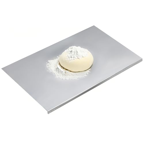 304 Stainless Steel Cutting Board – Stainless Steel Kitchen Chopping Boards Non-Slip, Dishwasher Safe – Ideal for Meat, Vegetables, Fruits, Bread & Baking – Commercial & Home Use (27.5 * 15.7in) - size: 27.5"L x 15.7"W