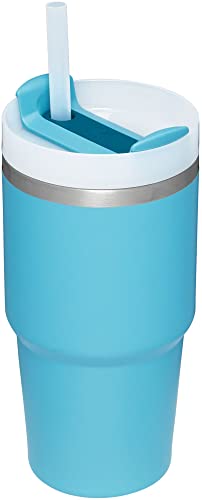 STANLEY Quencher H2.0 Tumbler with Straw 20 oz | Flowstate 3-Position Lid | Cup Holder Compatible for Travel | Insulated Stainless Steel Cup | BPA-Free | Pool - color: Pool, style: 20 Ounces