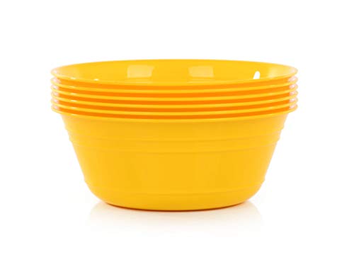 Mintra Home Snack Bowls (Medium 6pk (1.8L), Yellow) - color: Yellow, size: Medium 6pk (1.8L)