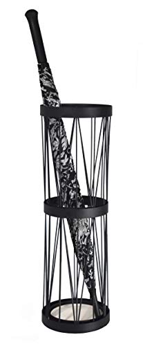 Mango Steam Pluvian™ Soakstone™ Umbrella Holder (Tall, Black) - color: Black, size: Tall Round