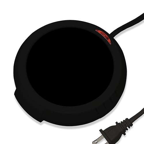 Durable Heavy Portable Large Warmer Safe Plate for Candle Jar & Mug Warmer, Space Black Pack - color: Black