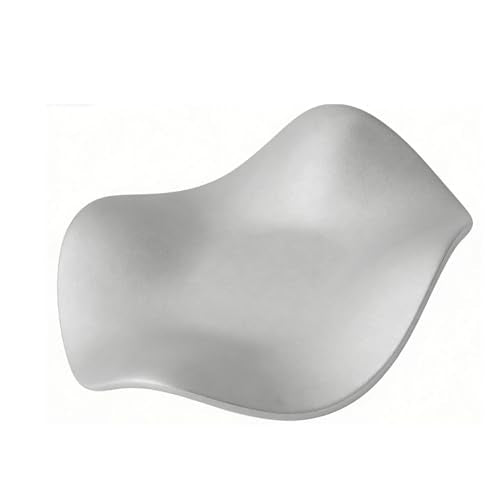 Brrnoo Minimalist Frosted Ceramic Dish – Irregular Shaped Jewelry Tray for Rings, Earrings & Trinkets, 6.7" Decorative Catchall Dish (Silver) - size: Silver