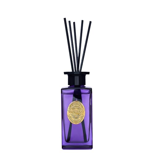M&SENSE 6.3 oz Large Reed Diffuser Set | Lavender Eucalyptus Scent Oil Diffuser with Sticks | Hotel Collection Non-Toxic Essential Oil |for Bedroom Bathroom Living Room - color: Lavender Eucalyptus, size: 180ml