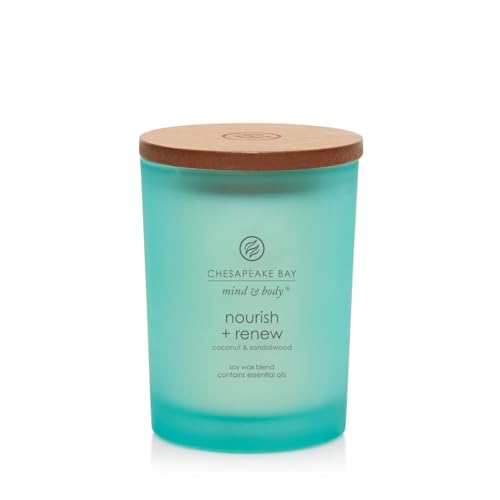 Chesapeake Bay Candle Mind & Body Medium Jar Candle Nourish + Renew (Coconut & Sandalwood) - color: Nourish + Renew, size: 8.8oz