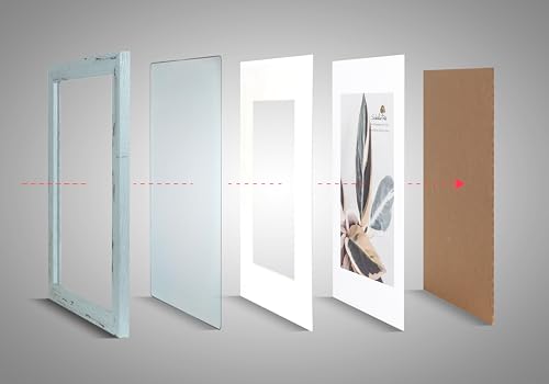 11x14 Picture Frame, Wall Gallery Photo Frame, Displays 11x14 inches without Mat or 8x10 inches with Mat, Blue 11x14 Frames - color: Blue, size: 11x14 inches 1P