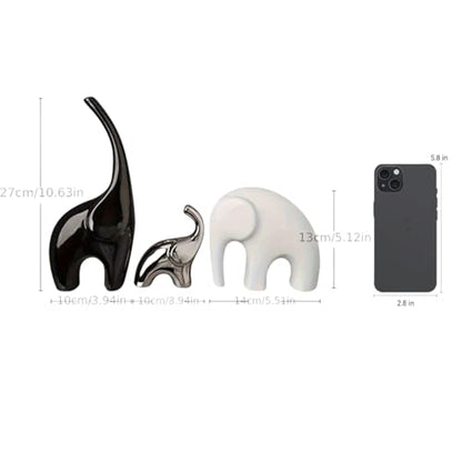 XINXUAN 3PCS Elephant Ornament- Gifts for Women,Wife,Wedding Anniversary - size: A-3PCS elephant