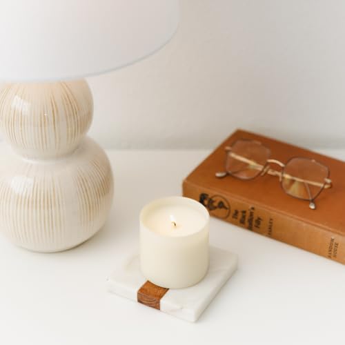 Dignity Series Aspen & Fog Scented Candle - 35 Hour Burn | Made in the USA Luxury Clean Soy Wax Candles - Long Lasting Ivory Glass Jar Candle for Home - 1 Wick - 5.3oz - color: Aspen + Fog
