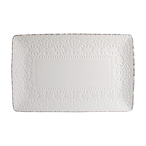 Pfaltzgraff Chateau Serve Platter, 14.25 Inch, Blue and White,Cream - style: Serve Platter