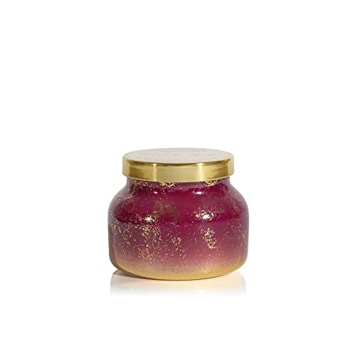 Capri Blue Glimmer Jar Candles - Luxury Holiday Scented Candles for Home - Long Lasting Soy Wax Blend - Scented Holiday & Home Decor - Tinsel & Spice Signature Petite Jar (8 oz) - size: 8 oz