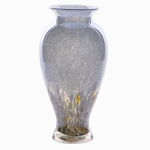 Blown Glass vase, Unique Glass vase, Colorful Bottle Decorative vase for Home Living Room Dining Table re Office Wedding entryway Desktop Decorative Flower vase. (B-W) - color: B-w