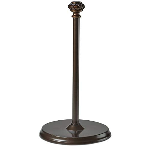 Paper Towel Holder Stand for Countertop, Decorative Freestanding | Paper Towel Holder with Non-Slip Weighted Base, Heavy-Duty & Durable, Fits Regular & Jumbo Rolls, Oil Rubbed Bronze - size: Vertical