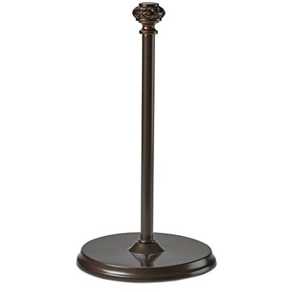 Paper Towel Holder Stand for Countertop, Decorative Freestanding | Paper Towel Holder with Non-Slip Weighted Base, Heavy-Duty & Durable, Fits Regular & Jumbo Rolls, Oil Rubbed Bronze - size: Vertical