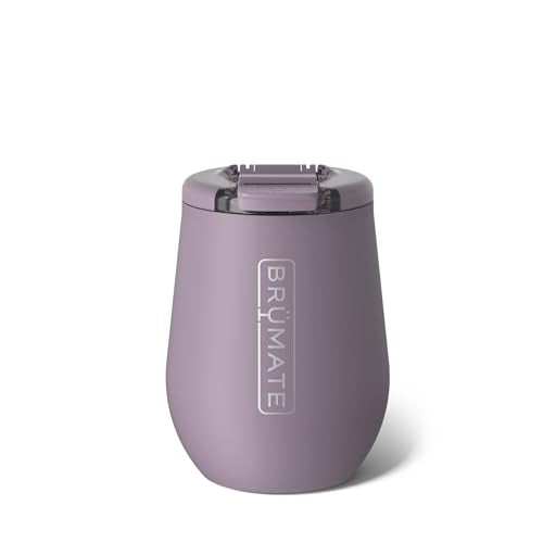 BrüMate Uncork'd 14oz Insulated Wine Tumbler, Lilac Dusk | 100% Leakproof, Locking Lid, Insulated Stainless Steel, Travel & Outdoors, Glass-Free Zone Friendly, 4+ Hours Cold - color: Lilac Dusk