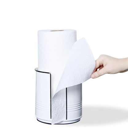 Paper Towel Holder Countertop, Farmhouse Paper Towel Holder Countertop, Ceramic Paper Towel Holder Farmhouse Rustic Decor for Kitchen Bathroom, Kitchen Paper Towel Holder with Non-Slip Base