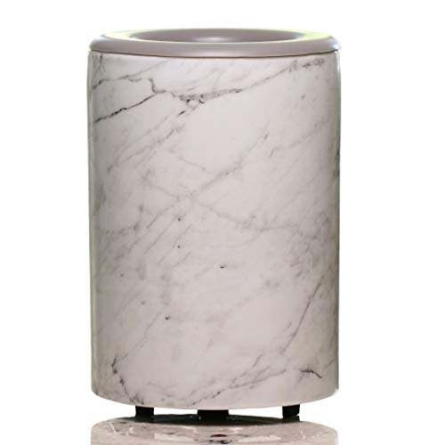 Happy Wax Mod Wax Melt Warmer with 3, 6, and 9 Hour Timer for Scented Wax Melts, Tarts & Cubes - Electric, Ceramic Wax Melter with Removable No Mess Silicone Wax Dish, Marble Color - color: Marble