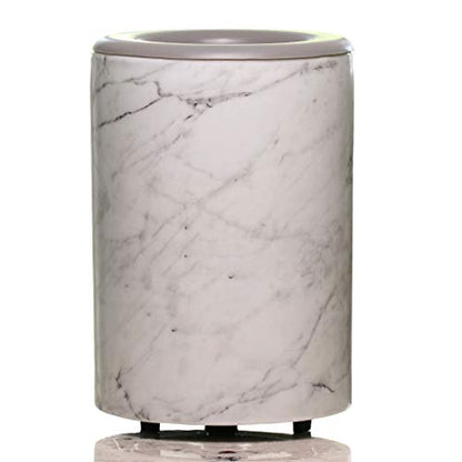 Happy Wax Mod Wax Melt Warmer with 3, 6, and 9 Hour Timer for Scented Wax Melts, Tarts & Cubes - Electric, Ceramic Wax Melter with Removable No Mess Silicone Wax Dish, Marble Color - color: Marble