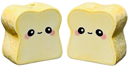 Streamline Imagined Toast Salt & Pepper Shakers - style: Toast