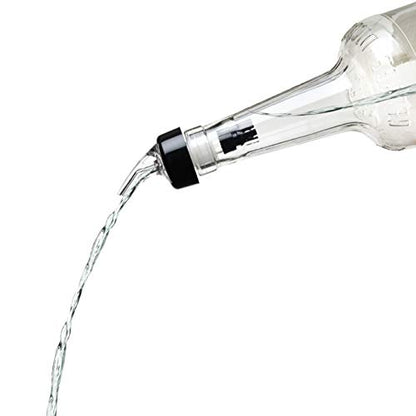 True Ace Measured Liquor Pour Spout, 1 Ounce Pourer, Fits Standard Liquor Bottles, Bar & Cocktail Accessories, Plastic, Set of 1 - size: 1oz