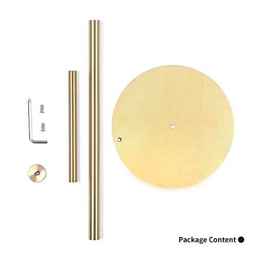 OBODING Gold Countertop Paper Towel Holder, Stainless Steel, Modern Kitchen and Bathroom Organization - color: Gold