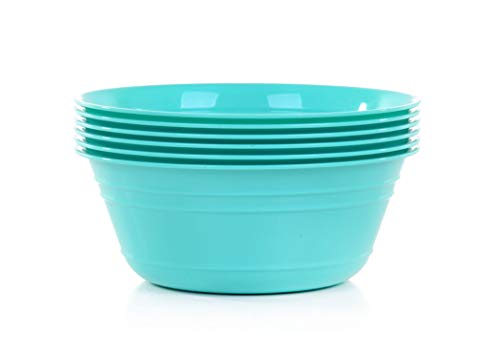 Mintra Home Snack Bowls (Medium 6pk (1.8L), Teal) - color: Teal, size: Medium 6pk (1.8L)