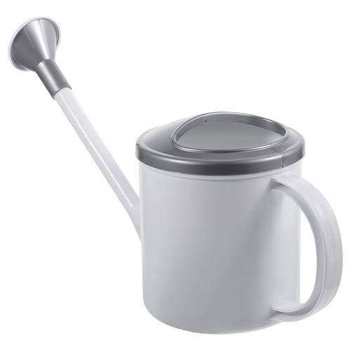 Indoor Long Spout Watering Can for Plants Ergonomic Handle Gardening Kettle Tool Large Opening Sprayer Pot for Office Home Garden Glacier Gray