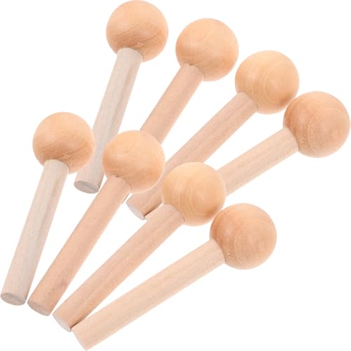 Angoily 10pcs Matchstick Hole Board Wooden Pegs Wood Hooks for Pegboard Panel Hanger for Pegboard Pegs en Hooks Stick 3.14X0.86 Inch
