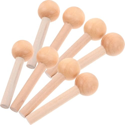 Angoily 10pcs Matchstick Hole Board Wooden Pegs Wood Hooks for Pegboard Panel Hanger for Pegboard Pegs en Hooks Stick 3.14X0.86 Inch