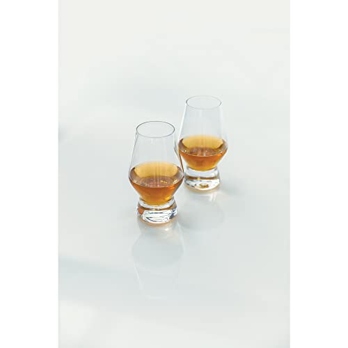 Viski Raye Crystal Scotch Glasses, Set of 2, clear, 8 oz - style: Scotch
