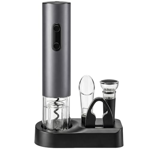 Electric Wine Opener – Battery Operated 4‑in‑1 Corkscrew Kit - size: 4 in 1