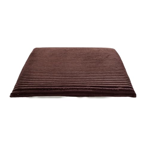 Square Non Slip Chair Cushions Corduroy Memory Foam Seat Cushions Kitchen Chair Pads Ergonomic for Office, Car (Coffee, 19" X 19") - color: Coffee, size: 19" X 19"