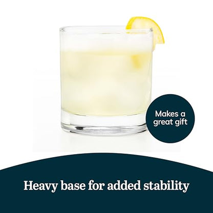 Libbey 916CD Heavy Base Rocks Glasses Set, Simple Glassware Drinking Glasses Set of 24, Stylish, Dishwasher Safe Glasses for Cocktail Parties And More - color: Heavy Base Rocks 24