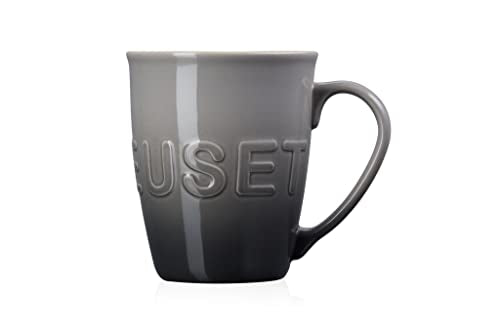 Le Creuset Stoneware Extra-Large Logo Coffee Mug, 20oz., Oyster - color: Oyster, size: 20 Ounces