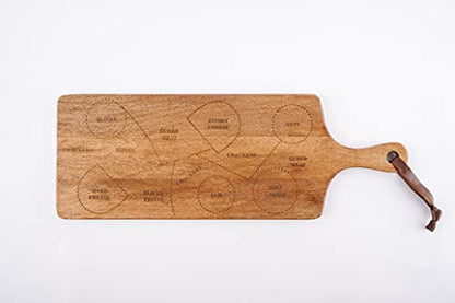 CHARCUTERIE SERVING BOARD 10" x 28" - color: Brown, size: 29.3"L x 10.3"W