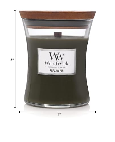 WoodWick Fraser Fir Medium Hourglass Candle,10 Oz - color: Fraser Fir, size: 9.7oz
