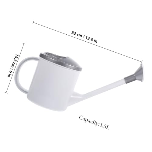 Indoor Long Spout Watering Can for Plants Ergonomic Handle Gardening Kettle Tool Large Opening Sprayer Pot for Office Home Garden Glacier Gray